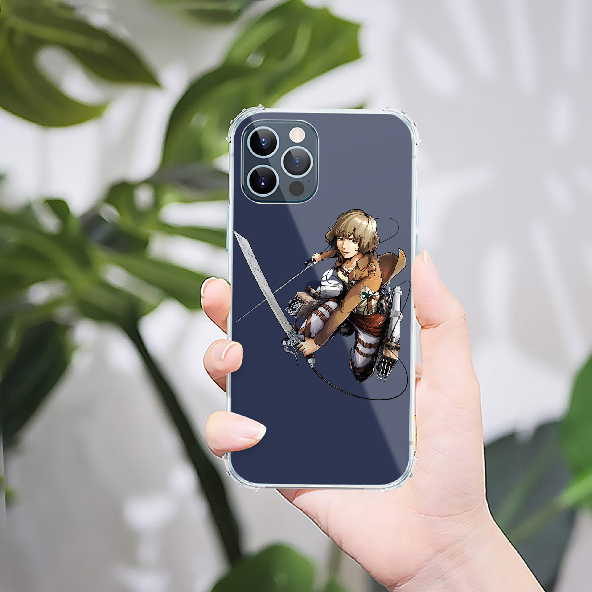 （画像用） 進撃の巨人 ヒツチ Attack on Titan Hitch 【iPhone 12シリーズ対応】透明スマホケース（クリアソフトケース）